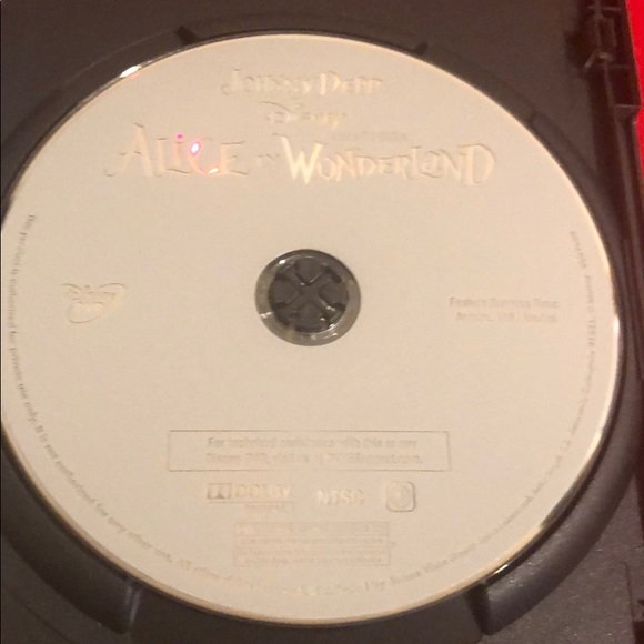 🟡 DISNEY/TIM BURTON ALICE IN WONDERLAND DVD - Picture 4 of 6